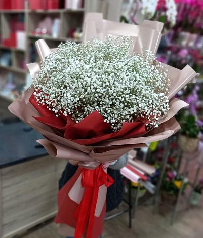 Букет цветов из: Гипсофила в Зимогорье