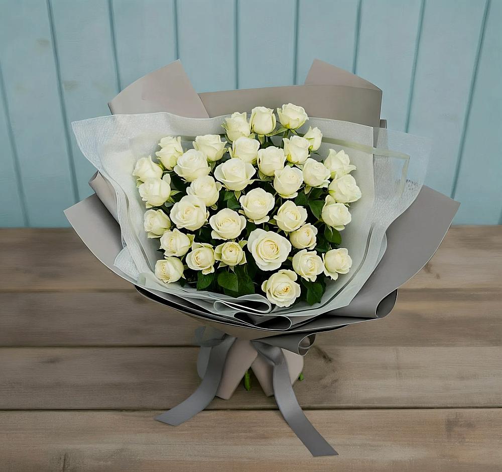 Букет Белоснежная нежность в Зимогорье
