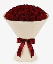 Букет 101 Бордовая роза Блэк Бакарра в Зимогорье