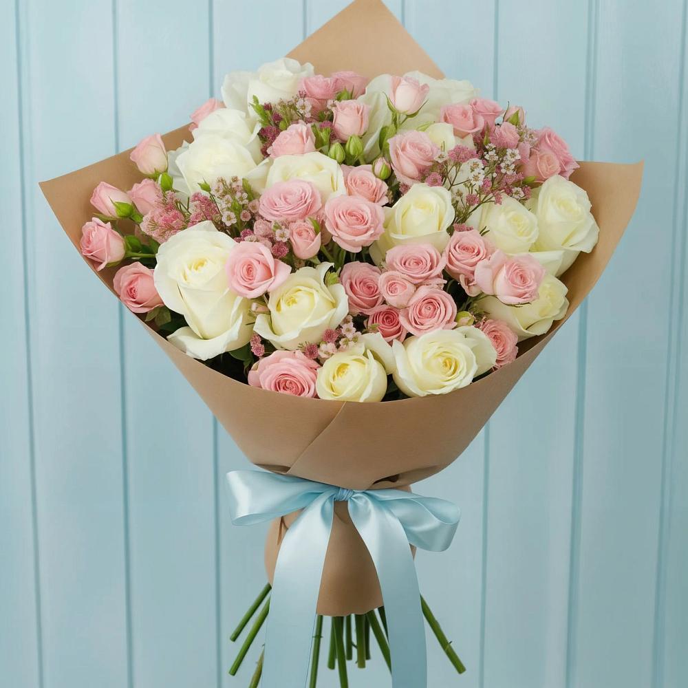 Букет цветов из: Розы в Зимогорье