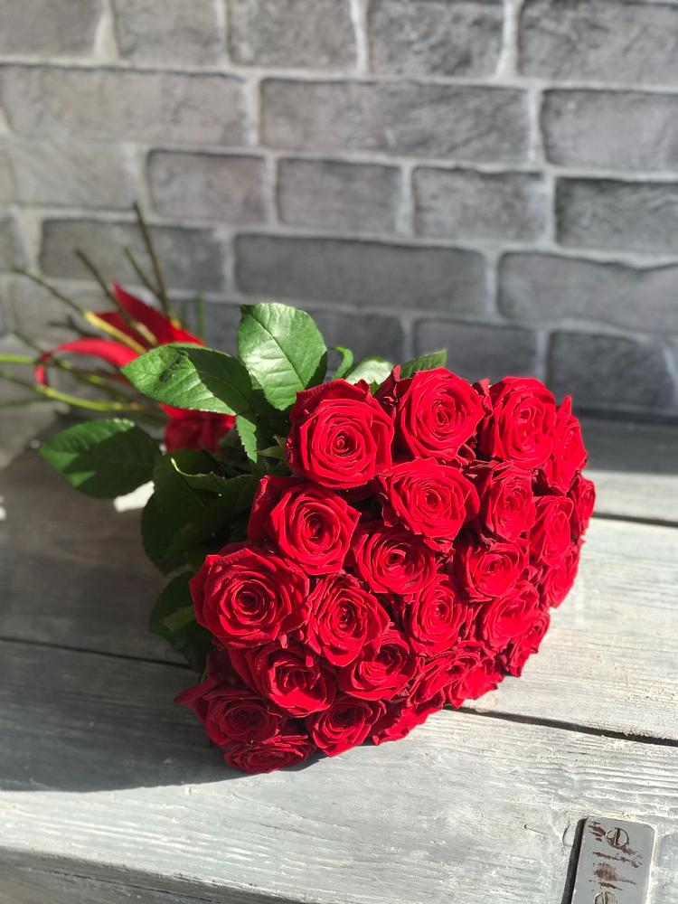 Букет Красные розы Фридом в Зимогорье