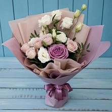 Букет цветов из:  Розы и Лизиантусы в Зимогорье