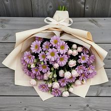 Букет цветов из:  Розы и Хризантемы #REPLACE_PRED# Зимогорье