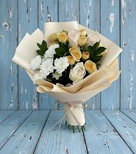 Букет цветов из:  Розы и Хризантемы #REPLACE_PRED# Зимогорье
