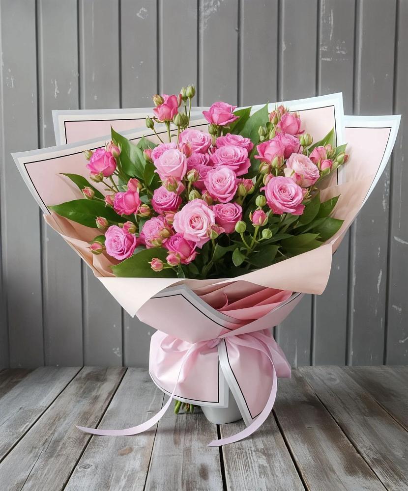 Букет Розовый кустик в Зимогорье