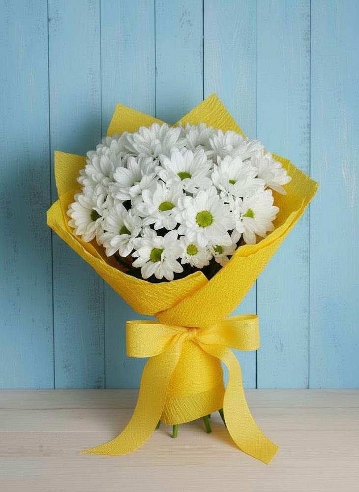 Букет цветов из: Хризантемы в Зимогорье