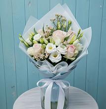 Букет цветов из:  Розы и Лизиантусы #REPLACE_PRED# Зимогорье
