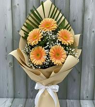 Букет цветов из:  Герберы #REPLACE_PRED# Зимогорье