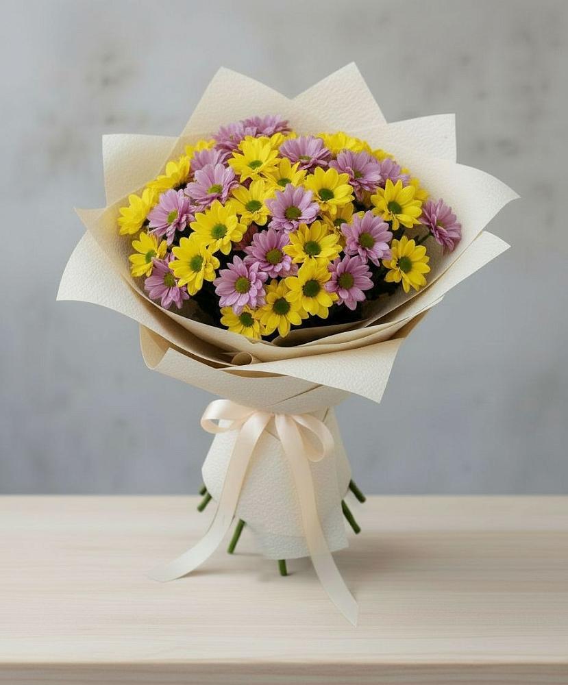 Букет цветов из: Хризантемы в Зимогорье